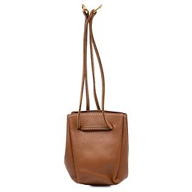 Pouch Hermès Vespa in pelle Courchevel marrone