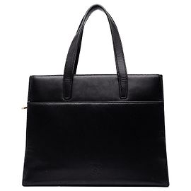 Borsa Satchel Anagram LOEWE in pelle nera