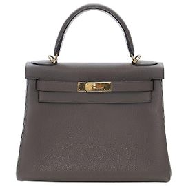 Hermès Gray Togo Kelly II Retourne 28