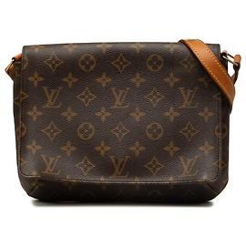 Louis Vuitton Brown Monogram Musette Tango Short Strap