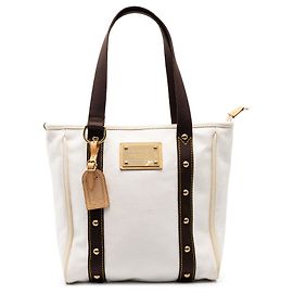 Louis Vuitton White Antigua Cabas MM