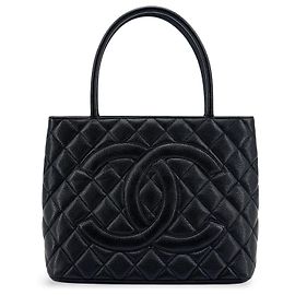 Chanel Medallion Quilted Caviar