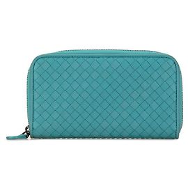 Portafoglio lungo con zip Intrecciato Bottega Veneta