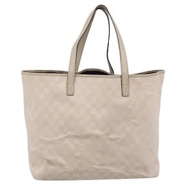 Gucci Open Tote GG Canvas and Leather Medium