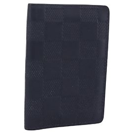 LOUIS VUITTON Damier Infini Organizer Dupoch Card Case Navy N60330