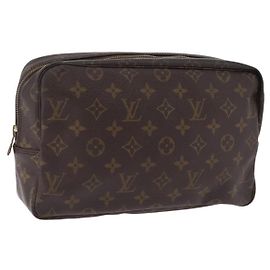 LOUIS VUITTON Monogram Trousse Toilette 28 Clutch Bag M47522 LV