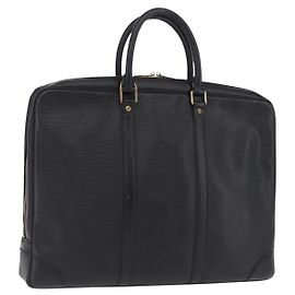 LOUIS VUITTON Epi Porte Documents Voyage Bag Black M40321 LV