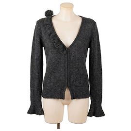 Ermanno Scervino Cardigan in Lana Merino Grigio