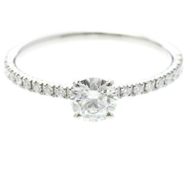 Cartier Etincelle de Cartier Solitaire Platinum with RBC Diamond and Pave Diamonds G/VS1