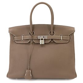 Hermès Borsa Hermes Birkin 35 Togo Etoupe