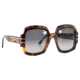 DIOR - Occhiali da sole Diorsignature S1U Oversize Dior in acetato tartarugato marrone