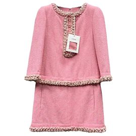 CHANEL - Chanel Kleid aus rosa Wolle (T42)