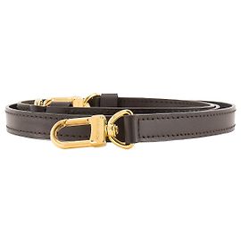 LOUIS VUITTON - Tracolla regolabile Louis Vuitton in pelle liscia marrone