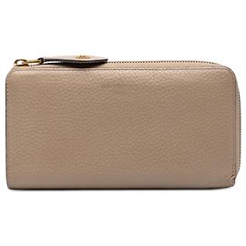 Carteira Longa Louis Vuitton Taurillon Comete Zippy Wallet Bege