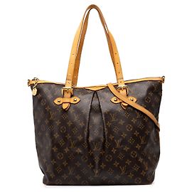 Borsa Satchel Louis Vuitton Monogram Palermo GM Marrone