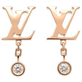 Orecchini Louis Vuitton Puce Idylle Blossom LV Diamond K18YG Q96495 Usato