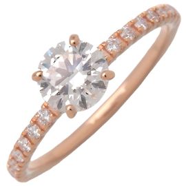 Cartier Etincelle Half Eternity 1P Diamantring 0.41ct K18PG US3.5 Gebraucht