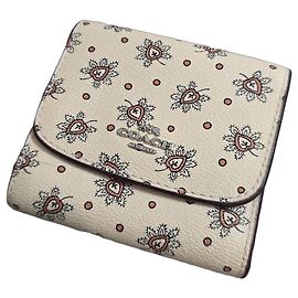 Cartera de Cuero Coach Floral Heart