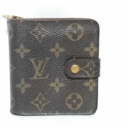 Louis Vuitton Compact Zip Perforated Monogram Canvas