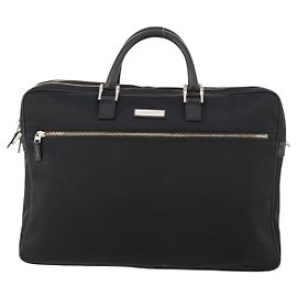 Burberry Front Zip Pocket Convertible Leather Large