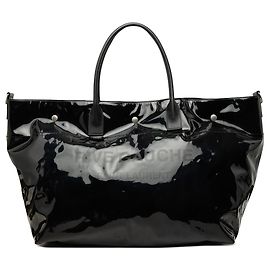 Autre Marque Borsa Shopper da Viaggio Maxi PVC Rive Gauche Saint Laurent Nera