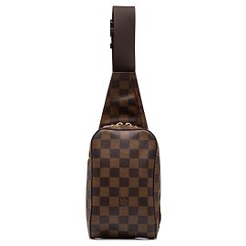 Louis Vuitton Geronimos Crossbody Bag Damier Ebene Braun