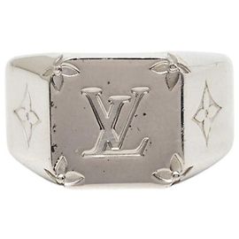 Louis Vuitton Monogram Siegelring aus Silber und Messing L