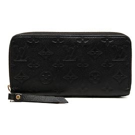 Portefeuille Zippy long Louis Vuitton Monogram Empreinte noir