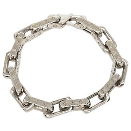 Louis Vuitton Monogram Gliederkette aus Edelstahl Silber L