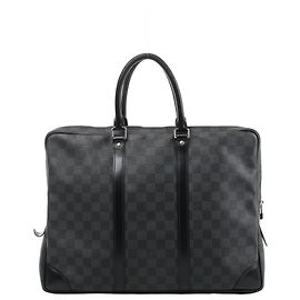 Louis Vuitton Porte Document Voyages Damier Graphite Handbag in Black N41125