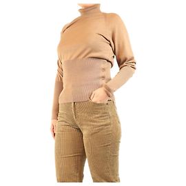 Simone Rocha Rollkragenpullover aus Merinowolle, braun - size M