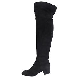 Gianvito Rossi Stivali cuissardes in camoscio nero - taglia EU 39