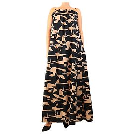 Essentiel Antwerp Vestido maxi Becha blush y navy - size UK 8