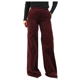 Autre Marque Weite Cordhose in Pflaume - size UK 10