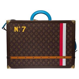 Louis Vuitton New- FW 2021- Virgil Abloh No.7- Exceptional Alzer Suitcase 55 In monogram canvas