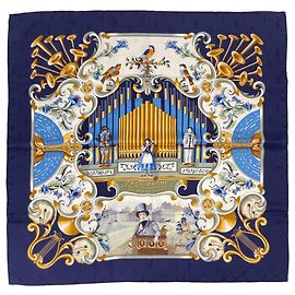 Hermès Foulard Hermes Carre 90 ORGAUPHONE ETAUTRES MECANIQUES