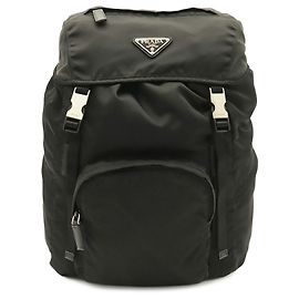 Mochila Prada Triangle em nylon preto