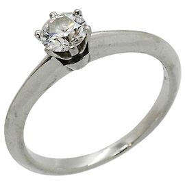 Autre Marque Bague alliance solitaire en platine Tiffany & Co.
