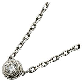 Collana Cartier Damour SM 1PD 18KWG Oro Bianco Diamante