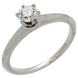 Autre Marque Bague alliance solitaire Tiffany & Co. en platine avec diamant