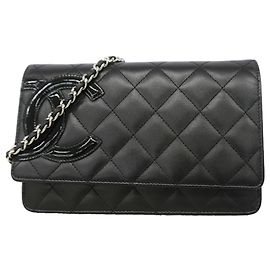 Portefeuille épaule à chaîne Chanel Cambon