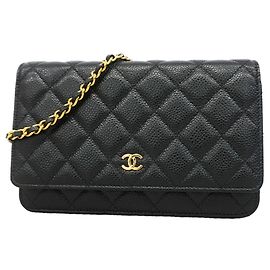 Portafoglio a tracolla con catena Chanel Matelassé