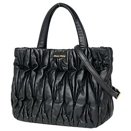 Borsa a mano 2-Way in pelle Matelassé Miu Miu