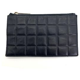 Llavero y monedero Chanel Chocolate Bar de piel de cordero