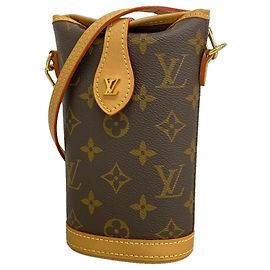 Borsa a tracolla Louis Vuitton Monogram Fold Me, Brown