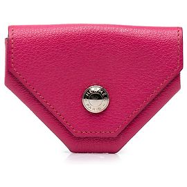 Hermès Pink Chevre Mysore Le 24 Coin Pouch