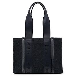 Borsa Chloé Blue Medium Felt Woody Tote