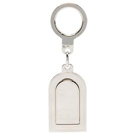Louis Vuitton Silver Brass Porte Cles Porte Adresse Luggage Tag Key Holder and Bag Charm