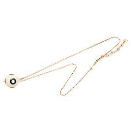 Chanel Gold CC Gold Plated Bicolor Acrylic Ball Pendant Necklace