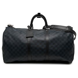 Louis Vuitton Blue Damier Cobalt Keepall Bandouliere 55